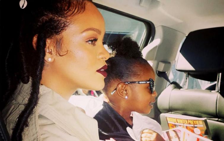 Rihanna recibe duras críticas por beso en la boca con su sobrina