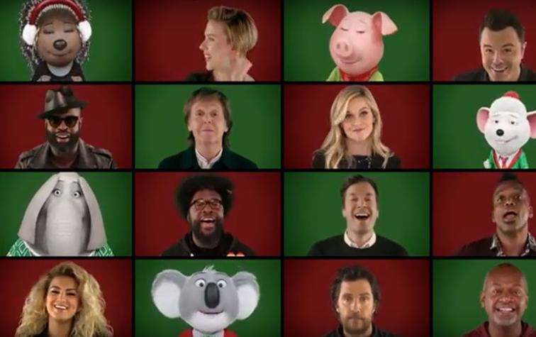 Jimmy Fallon junto a celebridades se unen para cantar un villancico navideño