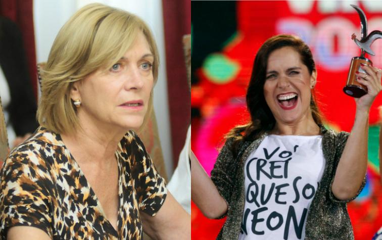 Así reaccionó Evelyn Matthei al ser incluida en rutina de Natalia Valdebenito