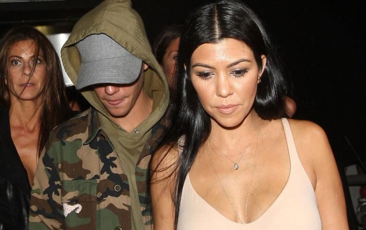 Kourtney Kardashian fue captada nuevamente con Justin Bieber