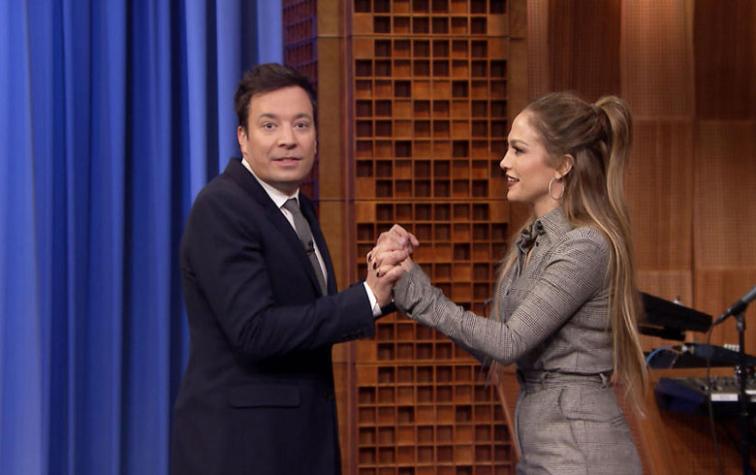 Jimmy Fallon y Jennifer López se enfrentan en divertida batalla de baile