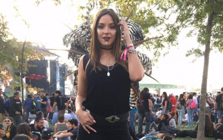 Kel Calderón destacó en Lollapalooza Chile con alas y plumas