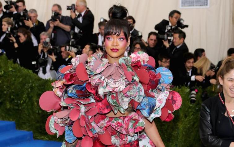 Rihanna se puso pijama para la fiesta post Met Gala