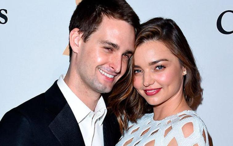 Miranda Kerr se casó con el creador de Snapchat