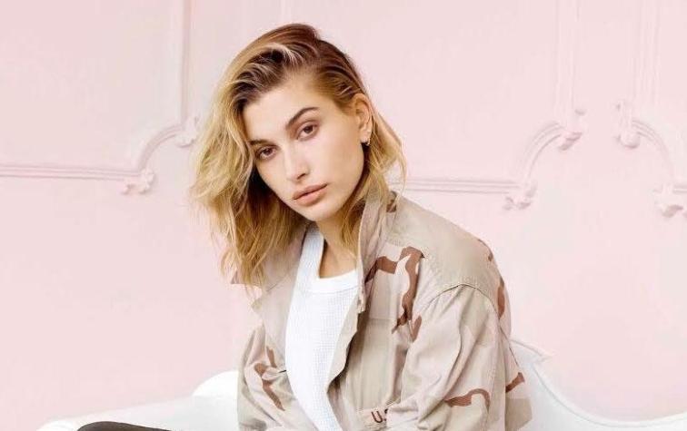  Con “braless” y transparencia, Hailey Baldwin postula a Victoria´s Secret