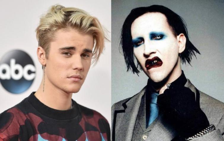 Justin Bieber se disculpa con Marilyn Manson tras conflicto por una camiseta