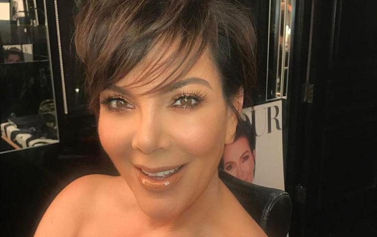 Kris Jenner luce extraño rostro en cena de Karl Lagerfeld