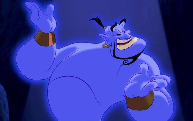 Revelan el primer bosquejo del "Genio" de "Aladdin"