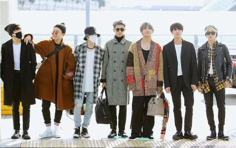 BTS revoluciona aeropuerto en su llegada a Estados Unidos 