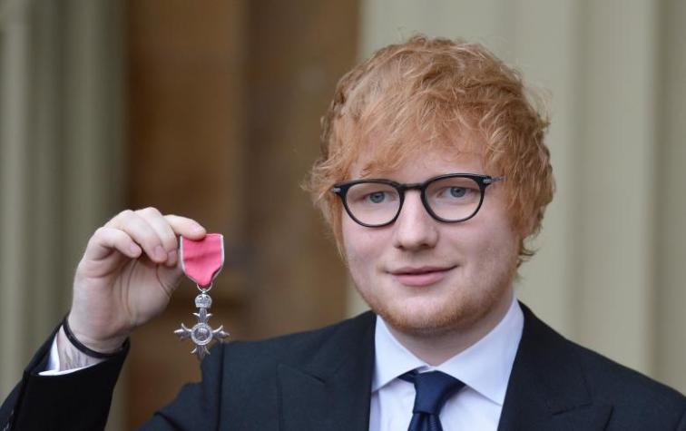 Ed Sheeran recibe importante reconocimiento por parte del Imperio Británico