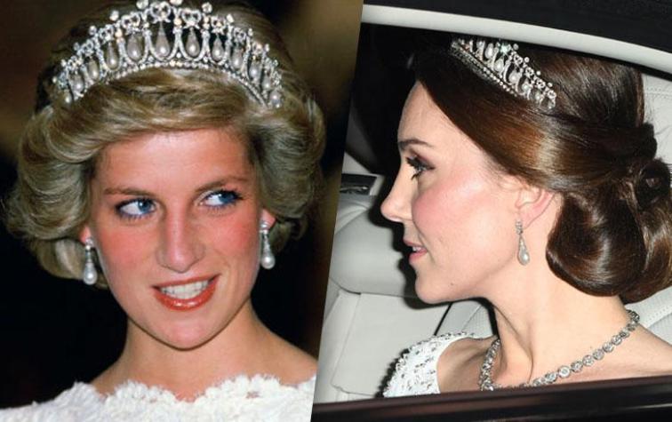 La historia de la famosa tiara de Diana de Gales que usó Kate Middleton