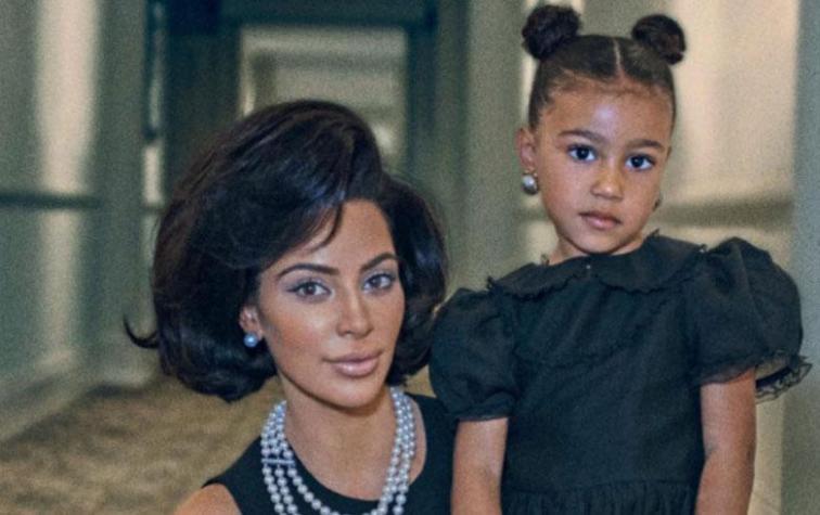 Hija de Kim Kardashian se roba la película en pomposa fiesta de las hermanas