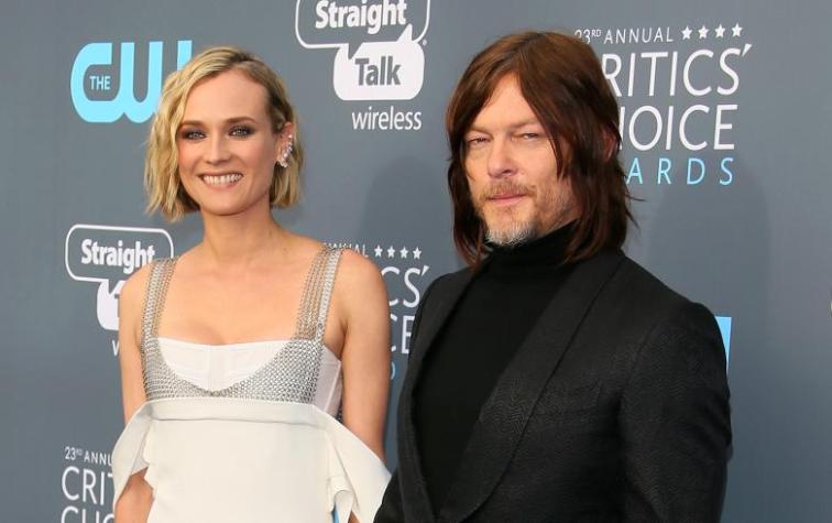 Diane Kruger y Norman Reedus debutaron como pareja en la alfombra roja