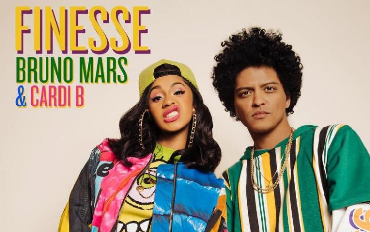 Bruno Mars lanza remix de “Finesse” junto a Cardi B