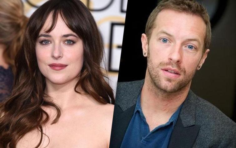 Se filtra primera foto del romance entre Dakota Johnson y Chris Martin