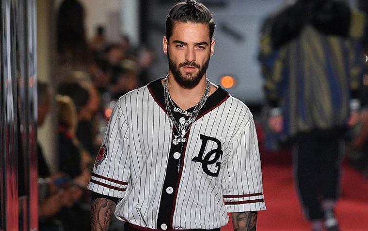 Así fue el debut de Maluma como modelo para Dolce & Gabbana 