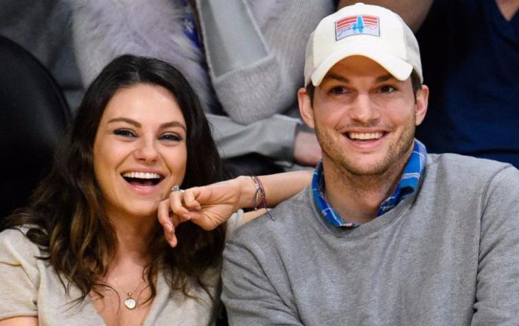 El divertido momento que protagonizaron Ashton Kutcher y Mila Kunis en la Kiss Cam