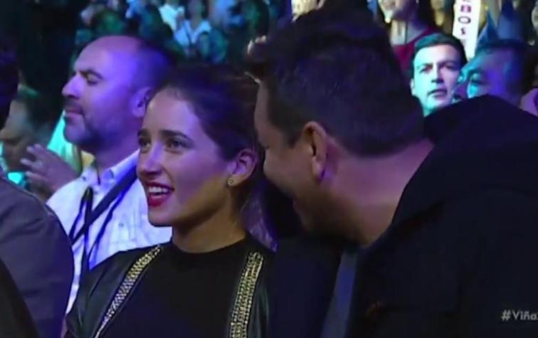 La noche romántica de Julio César Rodríguez y Camila Nash en Viña