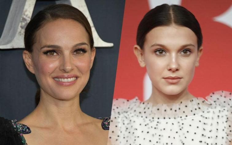 Así demuestran la buena onda que se tienen Natalie Portman y Millie Bobby Brown 