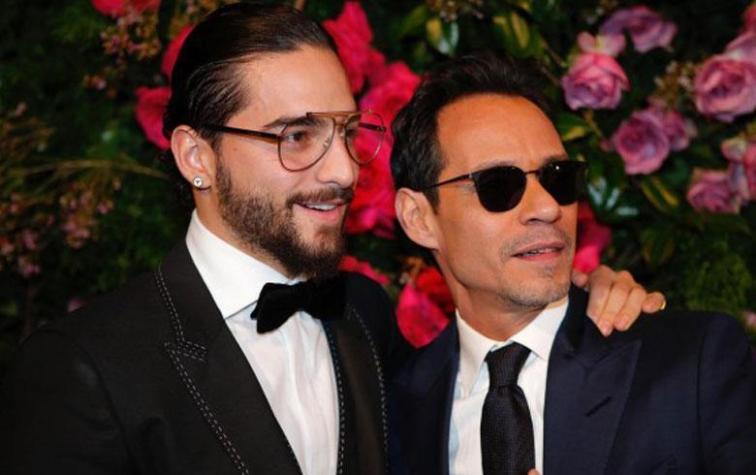 El apasionado beso entre Maluma y Marc Anthony que revoluciona la web