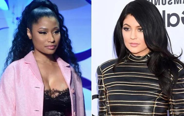 El atrevido beso entre Nicki Minaj y Kyle Jenner que encendió las redes sociales