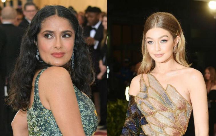 El impulso de Salma Hayek al ver a Gigi Hadid en la MET gala