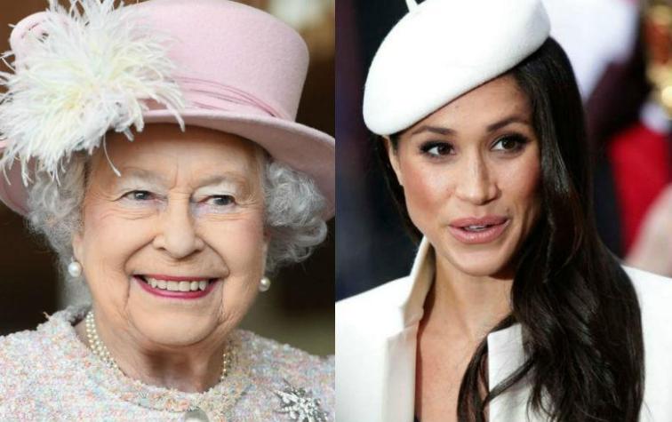 La evidente complicidad entre Meghan Markle y la reina Isabel II en su primer acto