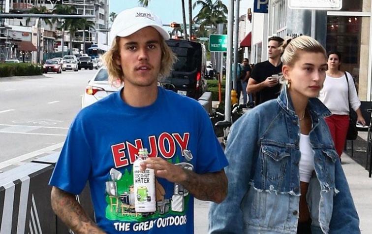 Justin Bieber y Hailey Baldwin se burlan de los paparazzis