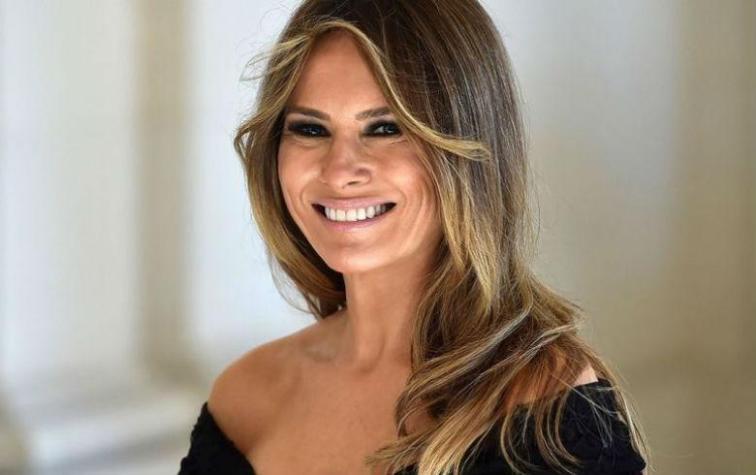 Melania Trump llega con look a lo “La bella y la bestia” a evento de la realeza