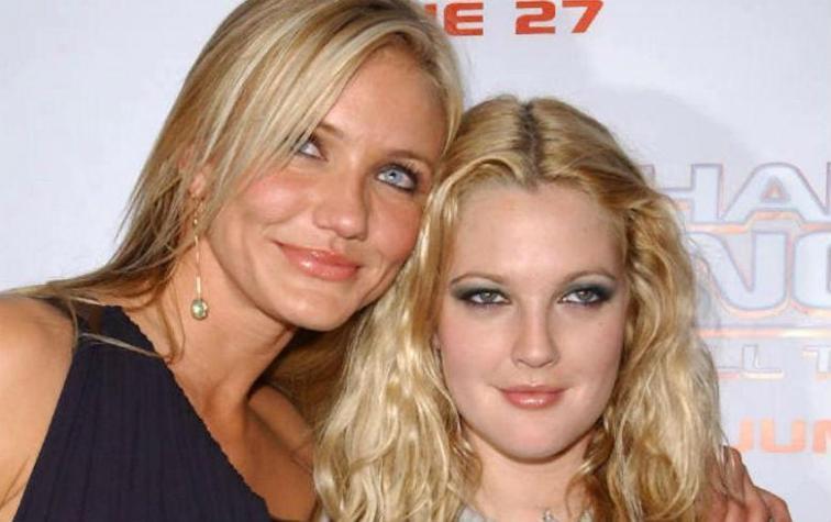 Drew Barrymore y Cameron Diaz posan sin una gota de maquillaje