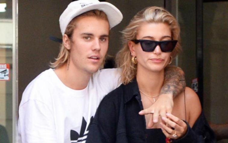 Justin Bieber y Hailey Baldwin son captados en una íntima situación