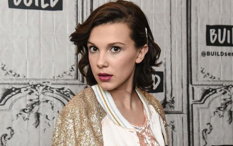 Millie Bobby Brown se maquilló como Kim Kardashian