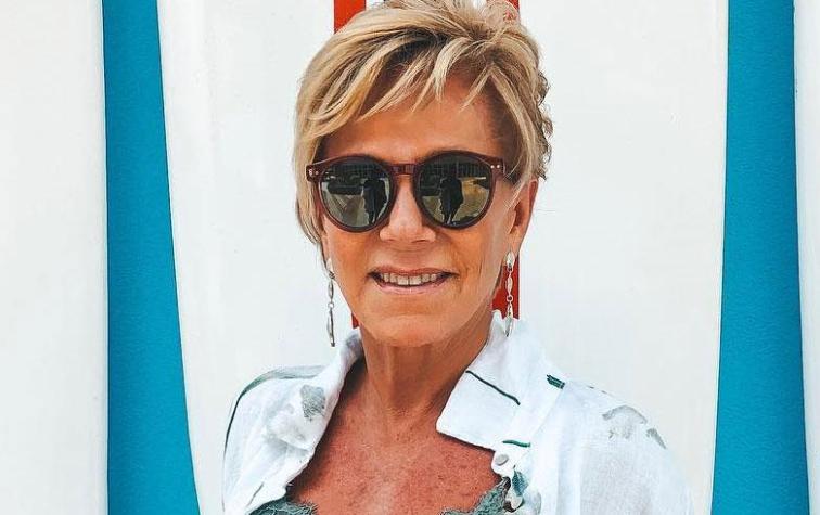 Raquel Argandoña imitó a su hija en foto