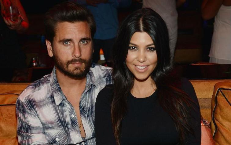 Kourtney Kardashian y Scott Disick juntos en el cumpleaños de Kylie Jenner