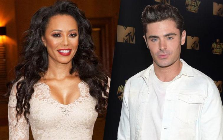 La "noche de pasión" de Zac Efron y Mel B de las Spice Girls