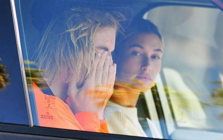 ¿Crisis matrimonial? Captan a Justin Bieber y Hailey Baldwin en una tensa situación