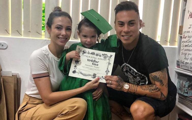 Hija de Eduardo Vargas imita el maquillaje de su mamá