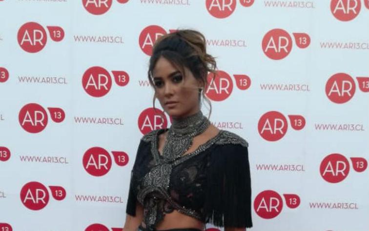El dramático look de Camila Recabarren en el Copihue de Oro