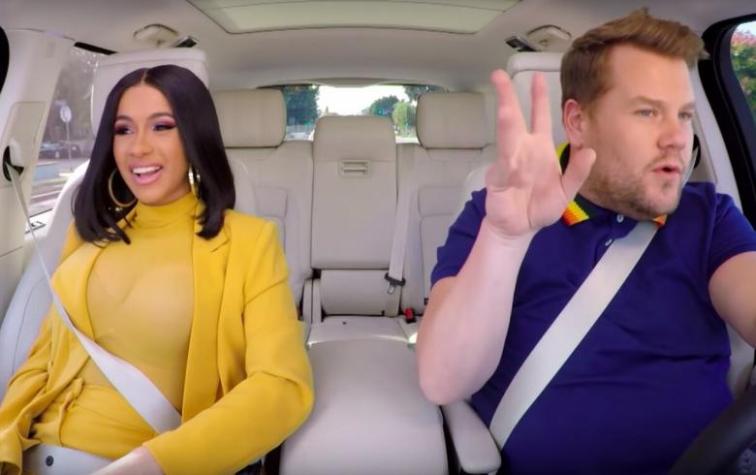 Cardi B aprendió a manejar en el Carpool Karaoke