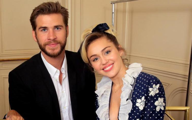 La romántica dedicatoria de Miley Cyrus a Liam Hemsworth en su cumpleaños