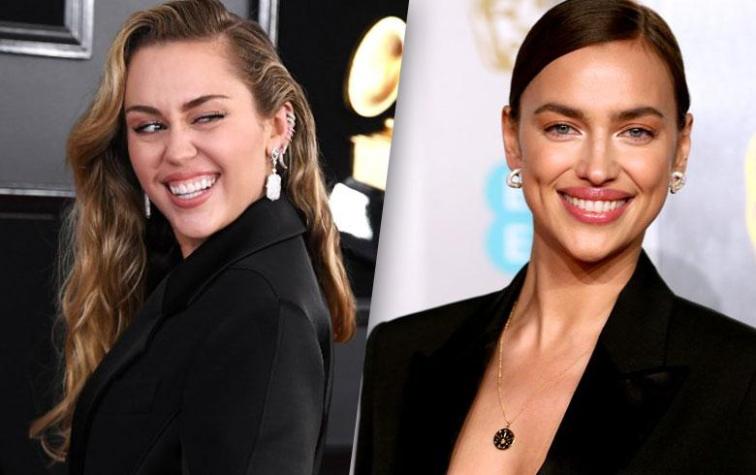 Miley Cyrus e Irina Shayk iguales en noche de premiaciones