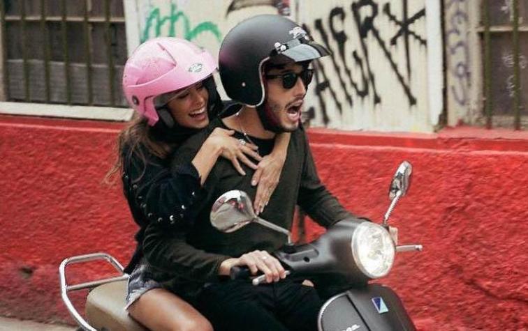 Sebastián Yatra y Tini Stoessel sufrieron accidente en moto cuando grababan video juntos