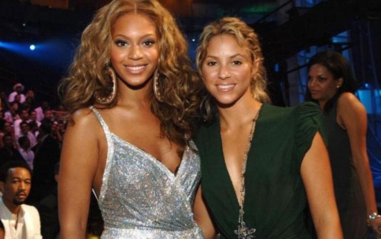 Beyoncé le enseñó a Shakira qué hacer para verse más alta en las fotos