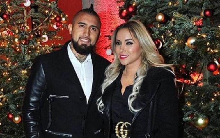 Arturo Vidal y Marité Matus se vuelven a ver las caras en cumpleaños de "Monito"