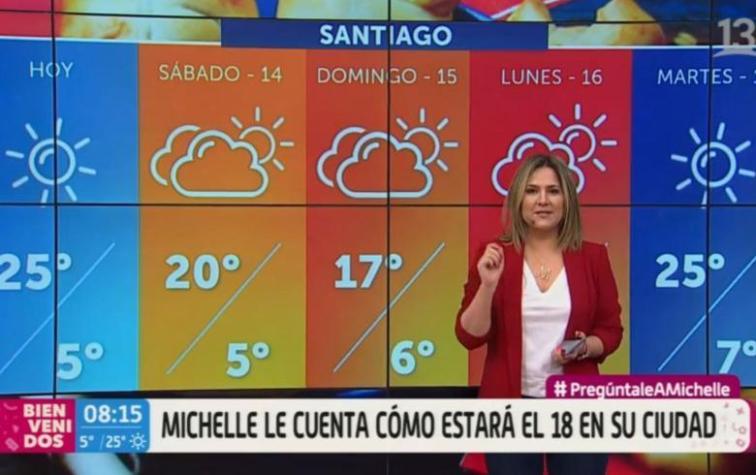 Michelle Adam: "Hay 55% de probabilidad de precipitaciones" en Fiestas Patrias