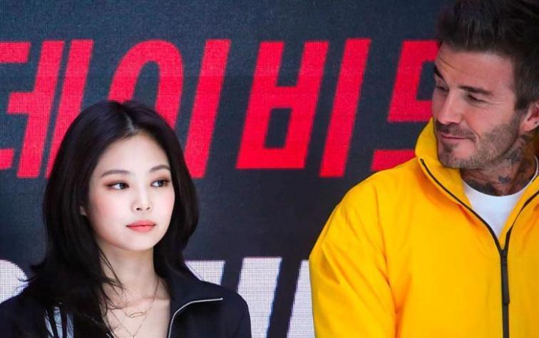 Captan a David Beckham “coqueteando” con Jennie de BLACKPINK