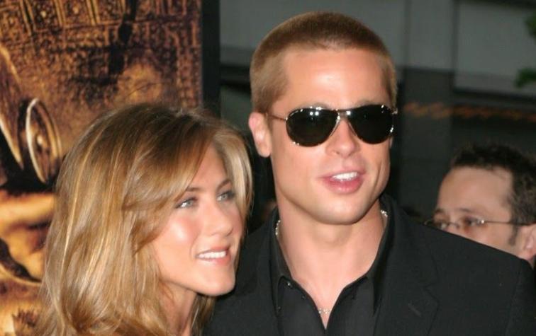 Brad Pitt y Jennifer Aniston unidos por Navidad