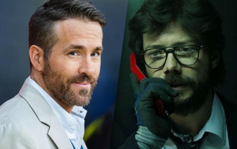 ¿Ryan Reynolds a “La Casa de Papel”? Mira al actor negociando con “El profesor”