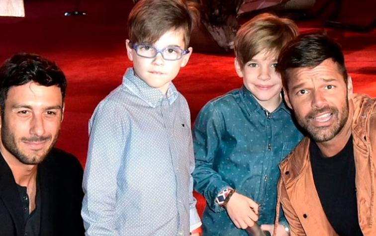 Ricky Martin dejó teñirse el pelo a su hijo de 11 años de edad