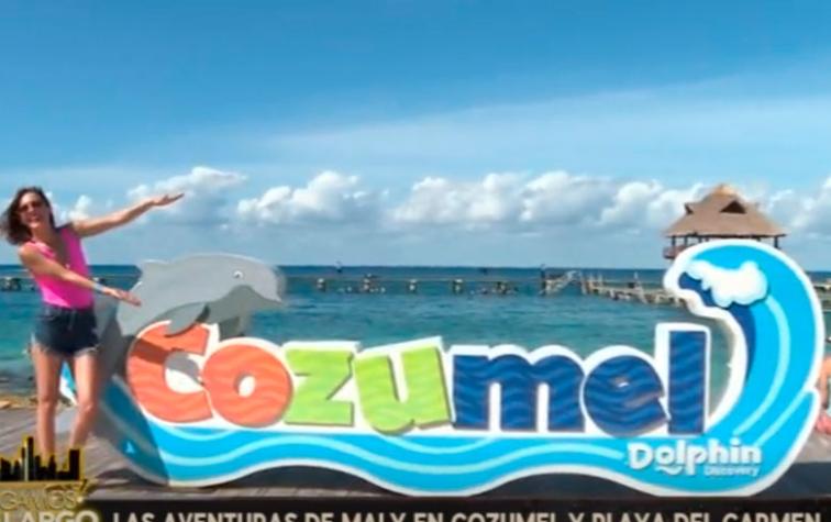 ¡Maly Jorquiera se relajó en la playa de Cozumel!